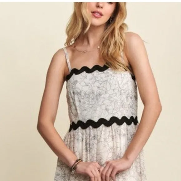 ADORA FLORAL RIC RAC TRIM MAXI DRESS ❤️NWT❤️IN STORES❤️GORGEOUS❤️