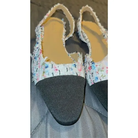 Adrizzlein Womens Slingback Flat shoes