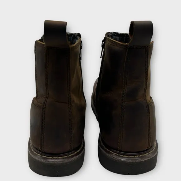AdTec 9843 Men's Aussie Work Boots Leather Side Zip Size 8 Great Condition!