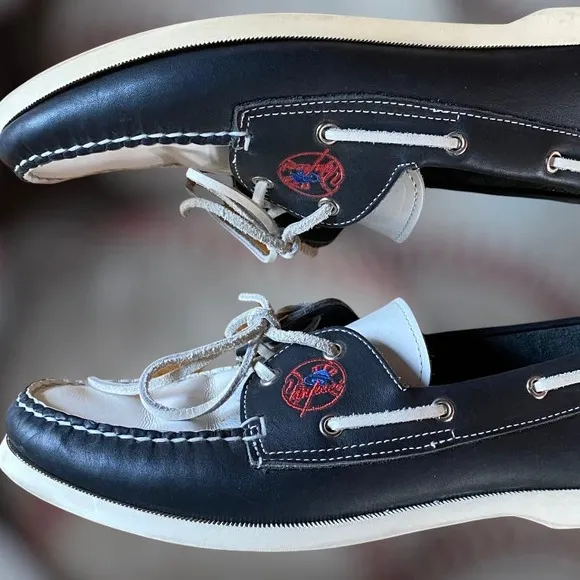 AE by Allen Edmonds MLB Team New York Yankees Boat Shoes Men's Sz 9