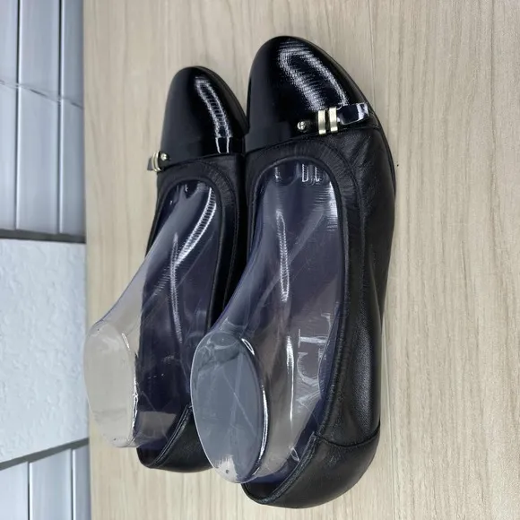 AGL Attilio Giusti Leombruni Shoes Womens 41 Black‎ Patent Leather Ballet Flats