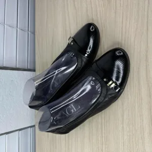 AGL Attilio Giusti Leombruni Shoes Womens 41 Black‎ Patent Leather Ballet Flats