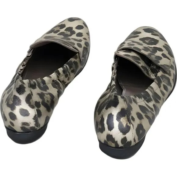 AGL Leopard Print Slip On Women's Ballet Flats 36 EU