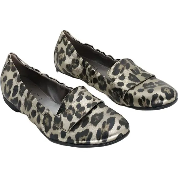 AGL Leopard Print Slip On Women's Ballet Flats 36 EU