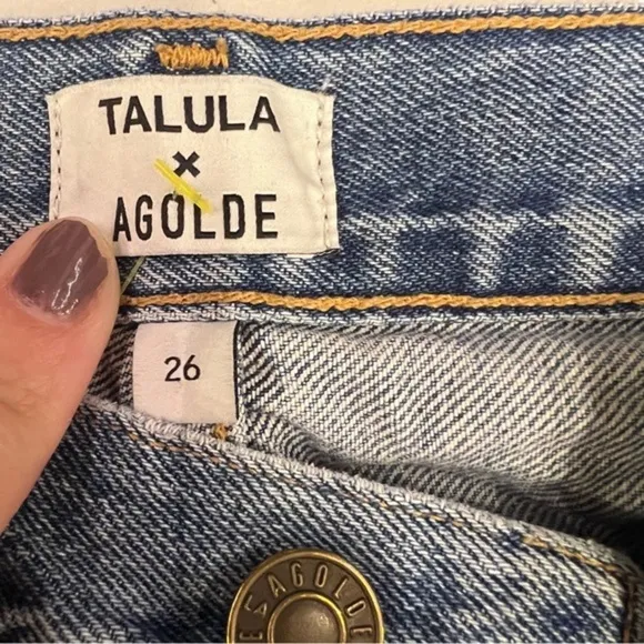AGOLDE X Talula Aritzia High Rise Taper Jeans