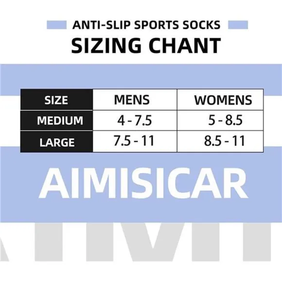 AIMISICAR Anti Slip Soccer Socks Non Slip Grip Pads Sports Socks for Kids Youth