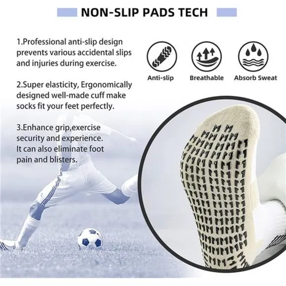 AIMISICAR Anti Slip Soccer Socks Non Slip Grip Pads Sports Socks for Kids Youth