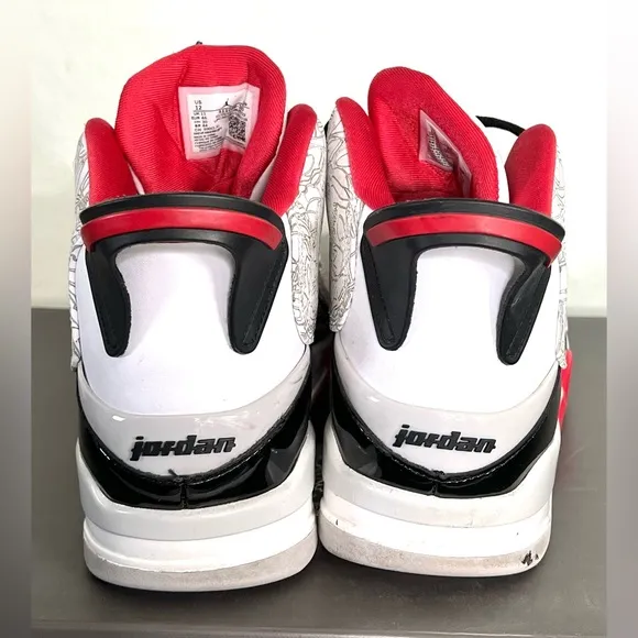 AIR JORDAN MENS DUB ZERO &quot;VARSITY RED&quot; SHOES SZ. 12