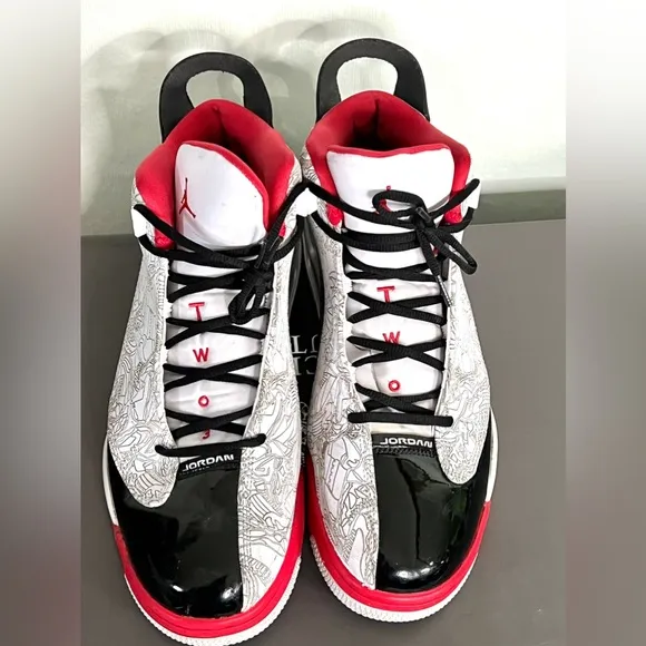 AIR JORDAN MENS DUB ZERO &quot;VARSITY RED&quot; SHOES SZ. 12