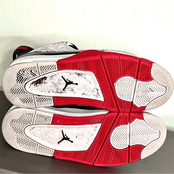 AIR JORDAN MENS DUB ZERO &quot;VARSITY RED&quot; SHOES SZ. 12