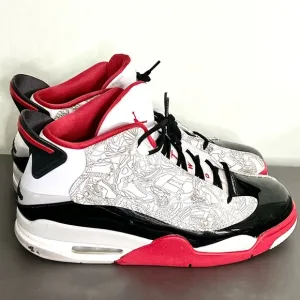 AIR JORDAN MENS DUB ZERO &quot;VARSITY RED&quot; SHOES SZ. 12