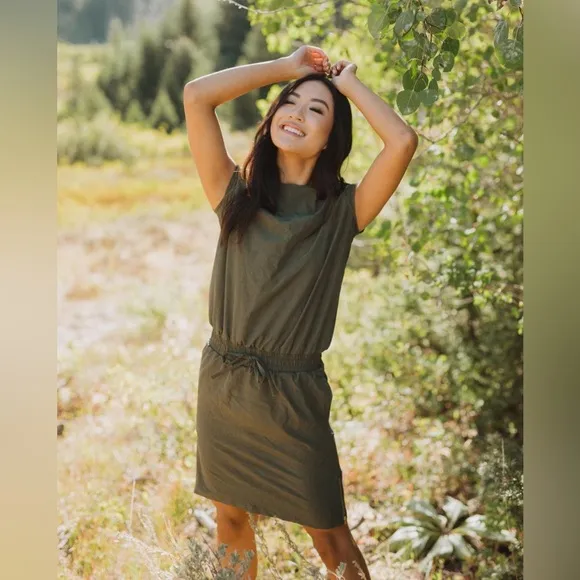 Albion Fit Heather Green Going Places Dress