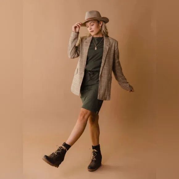 Albion Fit Heather Green Going Places Dress