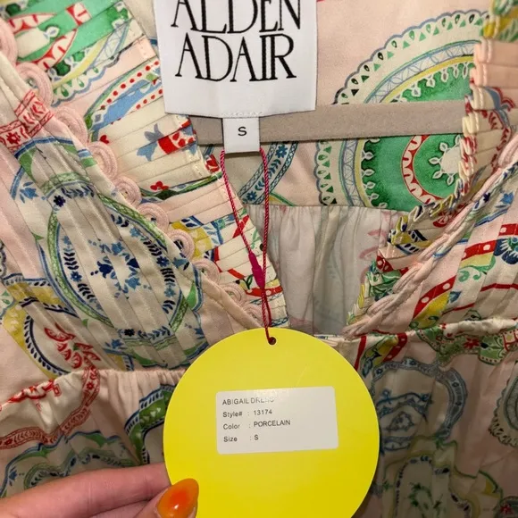 Alden Adair Abigail Dress- Porcelain