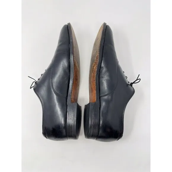 Alden Mens Shoes Black Leather Oxford Derby Dress Lace Up Classic Formal US 10.5
