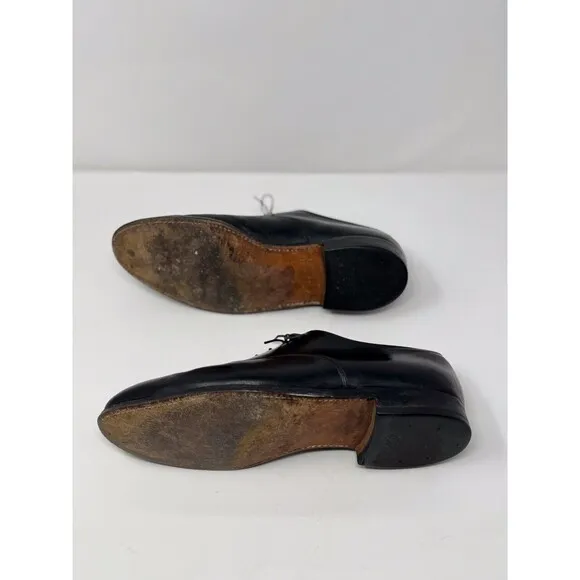 Alden Mens Shoes Black Leather Oxford Derby Dress Lace Up Classic Formal US 10.5