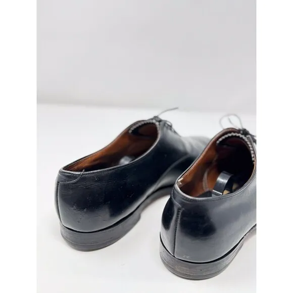 Alden Mens Shoes Black Leather Oxford Derby Dress Lace Up Classic Formal US 10.5
