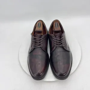 Alden New England Men Size 9.5 Shell Cordovan Plain Toe Lace Up Derby Shoes