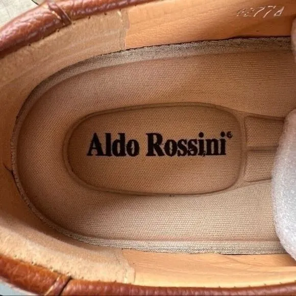 Aldo Rossini Escape Men’s Casual Lace Up Comfort Boat Shoes Cognac 12 NWT