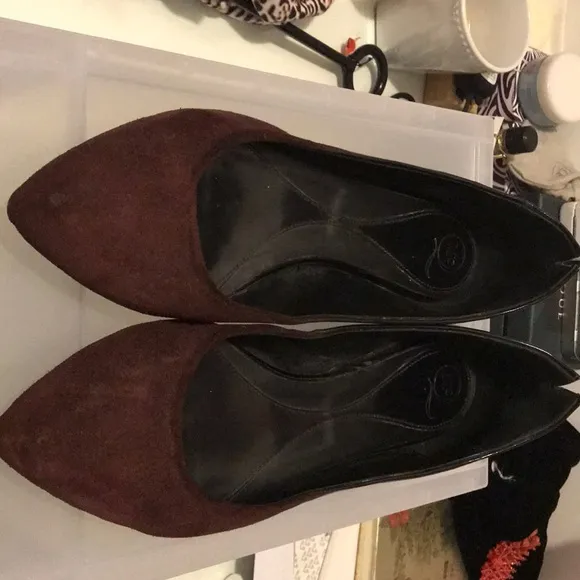Alexander McQUeen dual tone-Seude/patent  flats