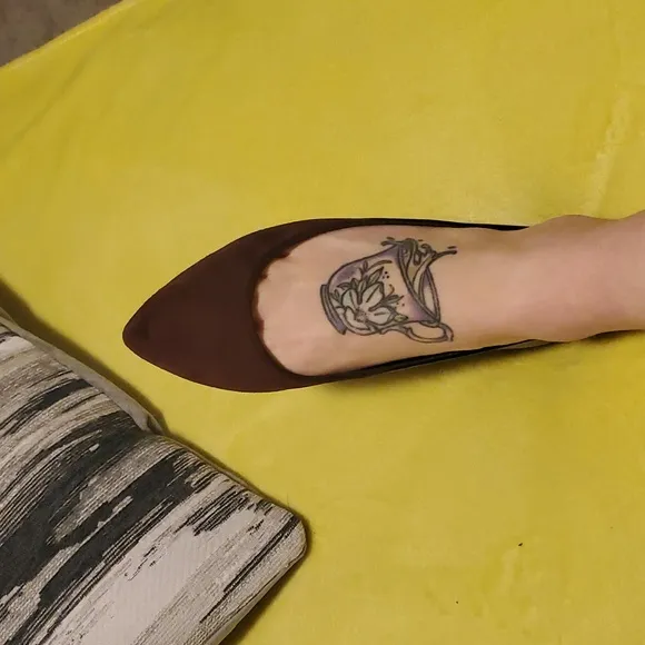 Alexander McQUeen dual tone-Seude/patent  flats