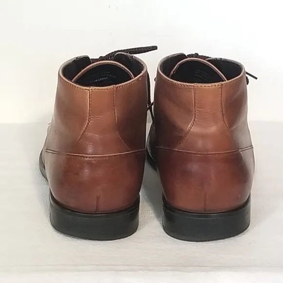 Alfani Brown Leather Chukka Boots Size 10