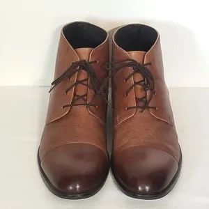 Alfani Brown Leather Chukka Boots Size 10