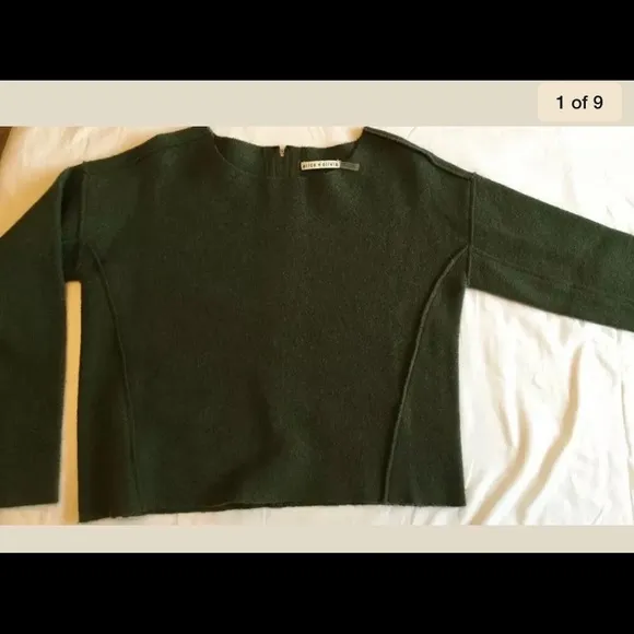 Alice   Olivia BOILING 100%WOOLSweater SIZE S-M.