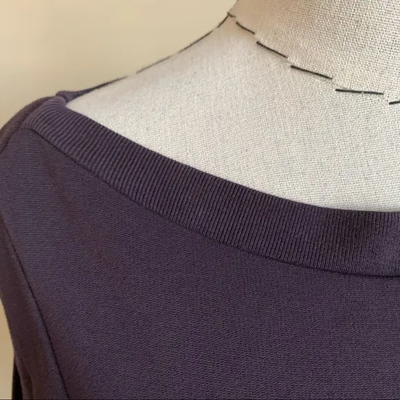All Saints Emelle Dress in Liquorice Dark Purple Bodycon Goth sz 4