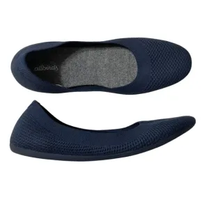 Allbirds Tree Breezers Ballet Flats Knit Navy Blue Size 10 Comfort