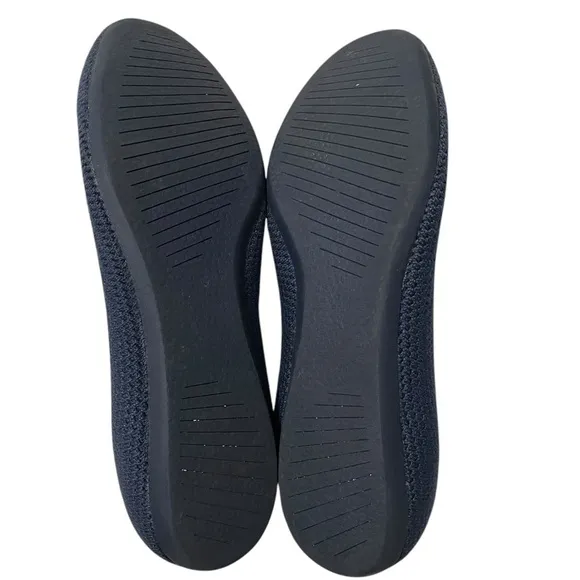Allbirds Tree Breezers Ballet Flats Knit Navy Blue Size 10 Comfort