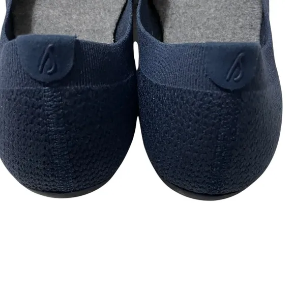 Allbirds Tree Breezers Ballet Flats Knit Navy Blue Size 10 Comfort