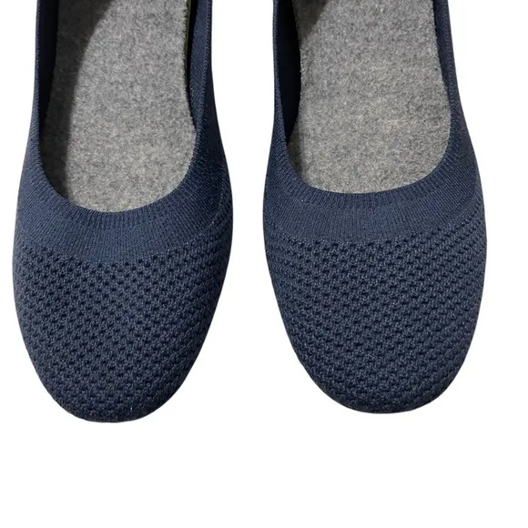 Allbirds Tree Breezers Ballet Flats Knit Navy Blue Size 10 Comfort