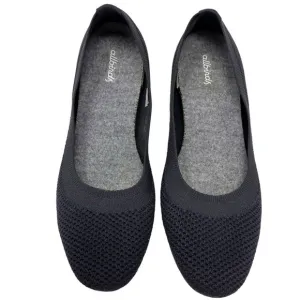 AllBirds Tree Breezers Black Knit Slip On Ballet Flats Size 10 Washable