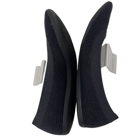 AllBirds Tree Breezers Black Knit Slip On Ballet Flats Size 10 Washable