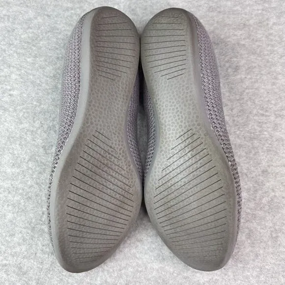 Allbirds Tree Breezers Women's Size 7.5 Grey Lightweight Slip On Ballet Flat