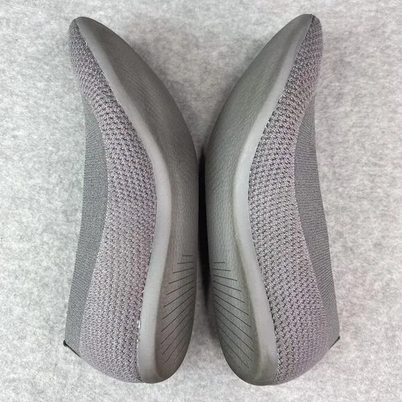 Allbirds Tree Breezers Women's Size 7.5 Grey Lightweight Slip On Ballet Flat