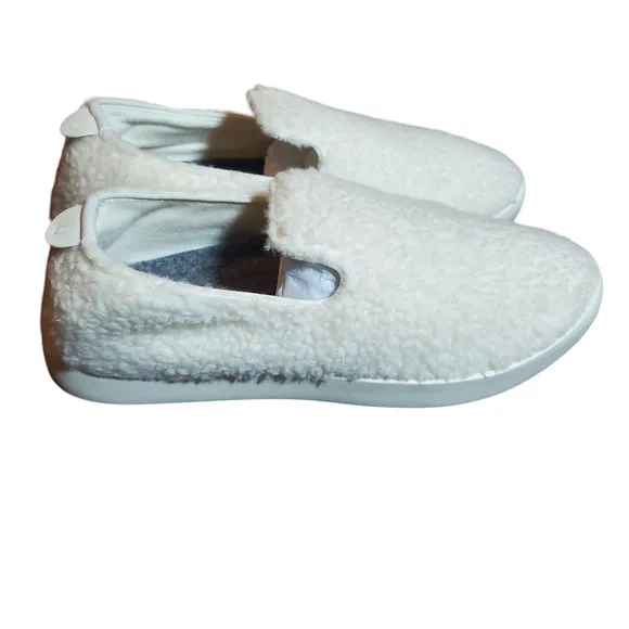 Allbirds Wool Lounger Fluff Natural White Men's Size 12 NEW Slip-On Loafer