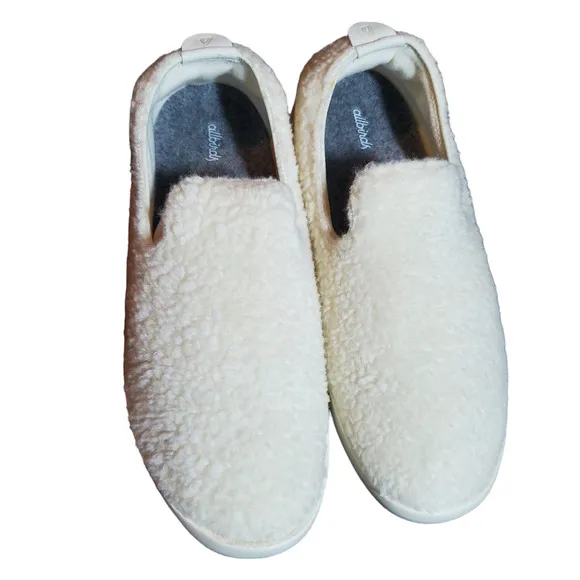 Allbirds Wool Lounger Fluff Natural White Men's Size 12 NEW Slip-On Loafer