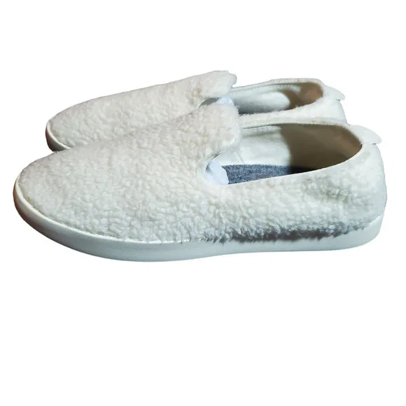 Allbirds Wool Lounger Fluff Natural White Men's Size 12 NEW Slip-On Loafer