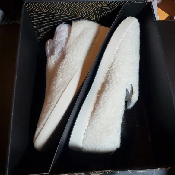 Allbirds Wool Lounger Fluff Natural White Men's Size 12 NEW Slip-On Loafer