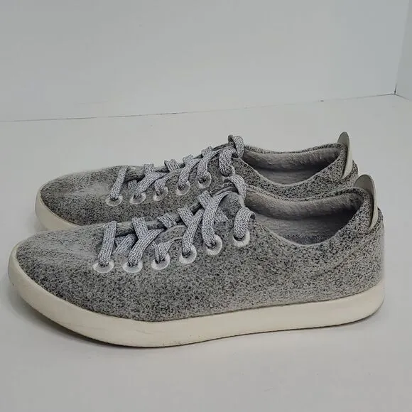 Allbirds Women's Wool Pipers Sneakers Shoes Dapple Grey White Sole Size 7