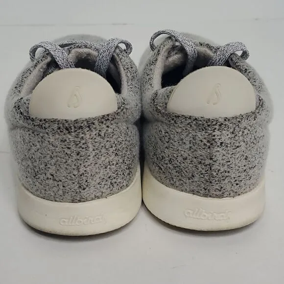 Allbirds Women's Wool Pipers Sneakers Shoes Dapple Grey White Sole Size 7