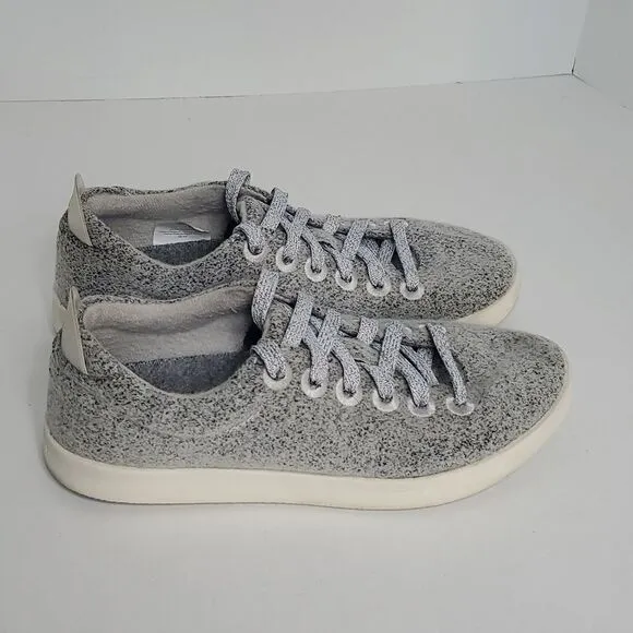 Allbirds Women's Wool Pipers Sneakers Shoes Dapple Grey White Sole Size 7