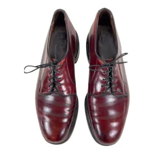 Allen Edmonds Alpine Plain Toe Derby  Mahogany Red Leather Sz US 8.5 made in USA