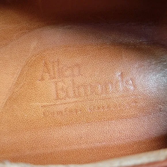 Allen Edmonds Benton Derby Shoes Men Size 8.5 D Brown Leather Cap Toe Brogue
