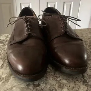 Allen Edmonds Bergland Brown Leather‎ Cap Toe Derby Dress Shoes 9.5 3E #6551 USA
