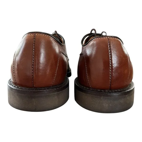 Allen Edmonds Bergland Lace-up Cap Toe Brown Leather Derby Shoe Mens Size 7 D