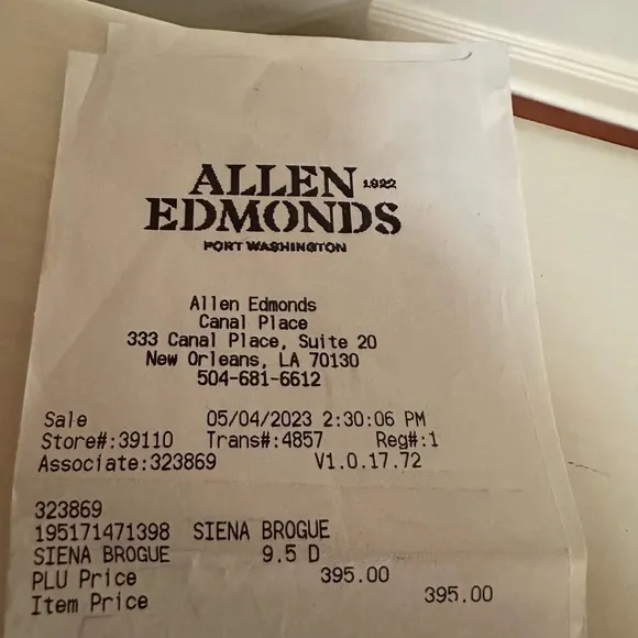 Allen Edmonds Black Leather Men's Dress Shoes