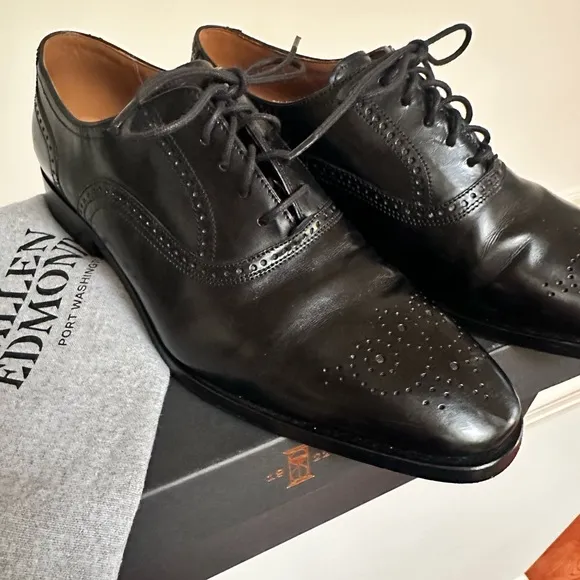 Allen Edmonds Black Leather Men's Dress Shoes